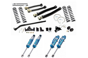 EVO Manufacturing 4in Enforcer Stage 2 Lift Kit w/ Draglink Flip Kit and King Shocks - JK 