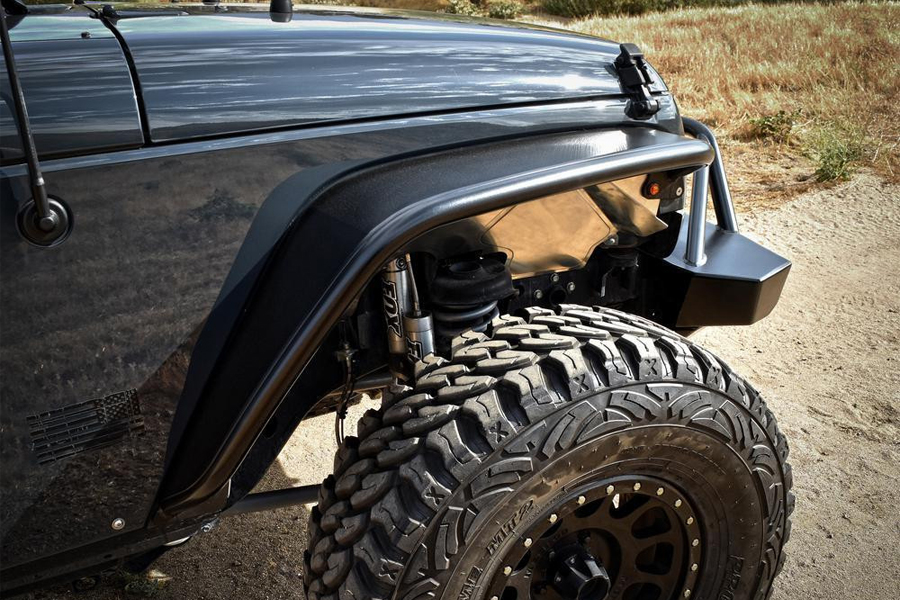Poison Spyder Standard Width Front Crusher Flares - Black - JK