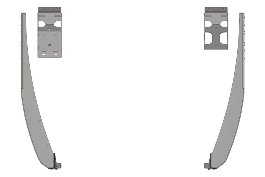 Motobilt Crusher Front Fender 0in Flare - Bare Steel - TJ/LJ