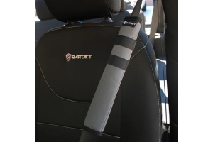 Bartact Universal Seat Belt Covers, Pair - Graphite