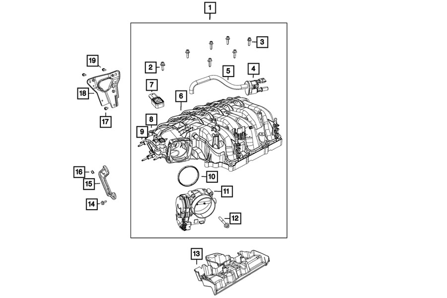 Mopar Torx Flange Head Bolt, Mounting - JK/JL/JT