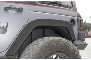 Go Rhino Rear Inner Fender Liners - Textured Black - JK