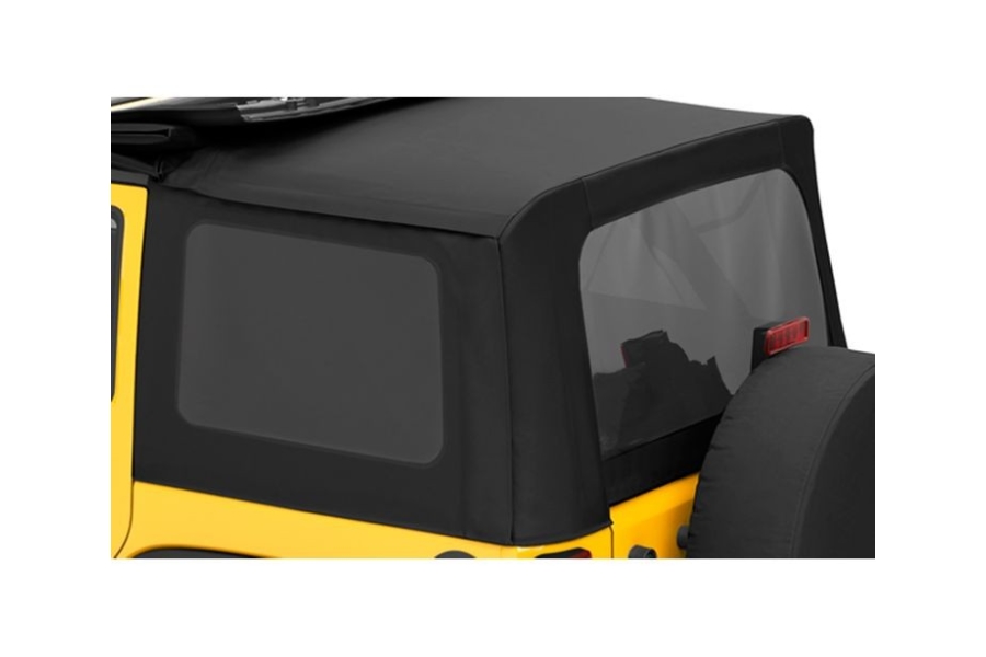 Jeep JK 4dr 2007-10 Bestop Soft Top Replacement Tinted Window Kit Black  Diamond - Jeep Unlimited Rubicon 2007-2010 | 58130-35