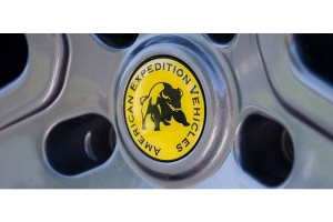 AEV Wheel Center Cap - Yellow w/ Logo - For AEV Pintler Wheels
