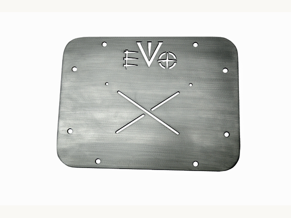 EVO Manufacturing Gate Plate Vent Delete Aluminum - JK