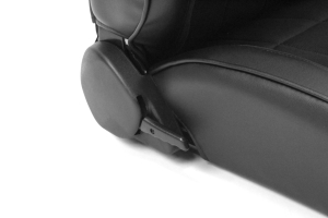 Corbeau Baja RS Suspension Seat Black Vinyl/Cloth