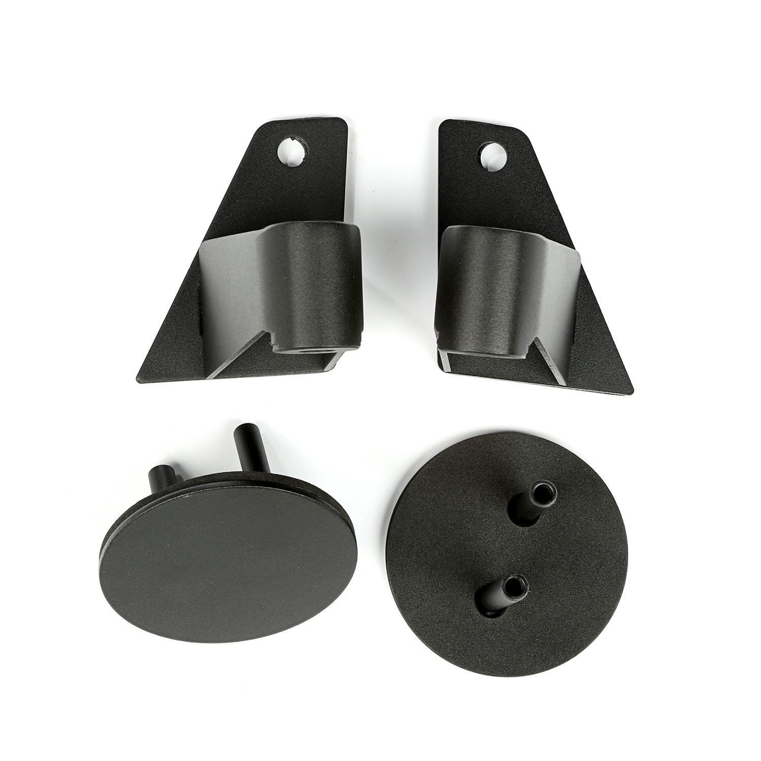 Rugged Ridge Mirror Relocation Brackets, Textured Black - JK