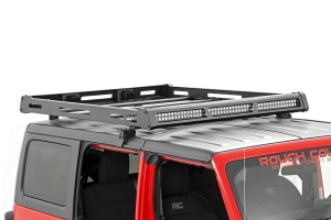 Rough Country Roof Rack System w/ Black-Series LED Lights - JL