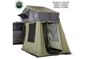Overland Vehicle Systems Nomadic 3 Roof Top Tent Annex, Green Base With Black Floor & Travel Cover