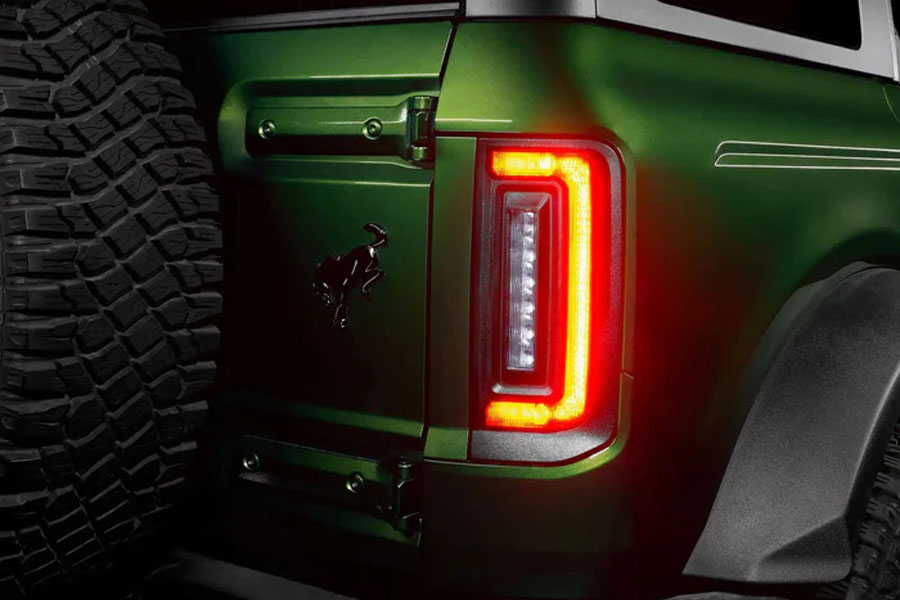 Oracle V2 Flush Mount LED Tail Lights w/ Standard Red Lens - Factory Halogen Tail Lights - Bronco 2021+