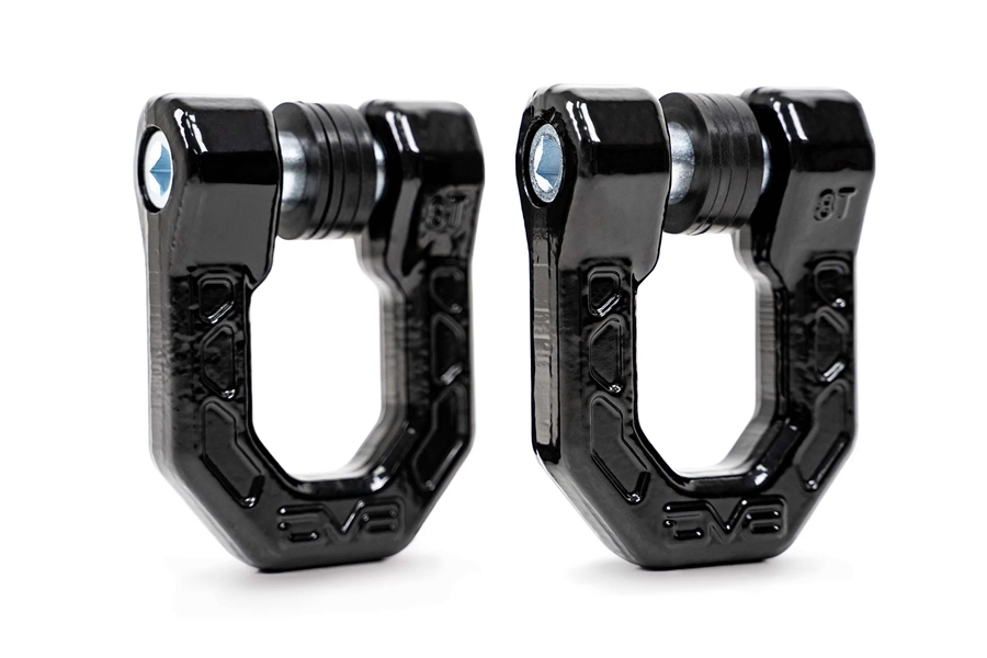 DV8 Offroad Elite Series D-Rings, Black - Pair