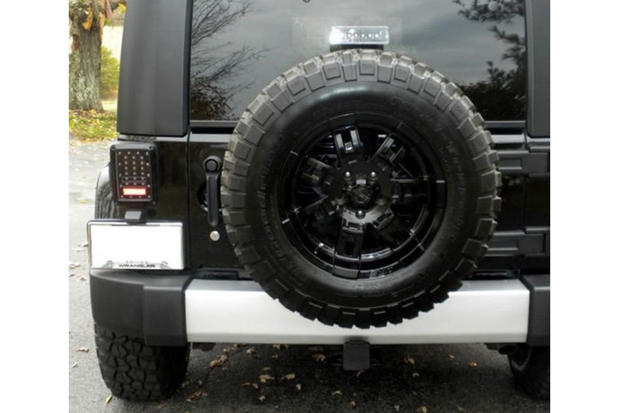 Quake LED 6in x 8in 25w Tail Lights Smoked Lens - JK