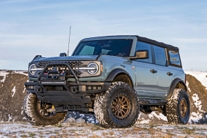 Rough Country Triple 2in Cube Fog Light Mount Kit, Amber DRL - Bronco 2021+