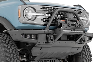 Rough Country Triple 2in Cube Fog Light Mount Kit, Amber DRL - Bronco 2021+