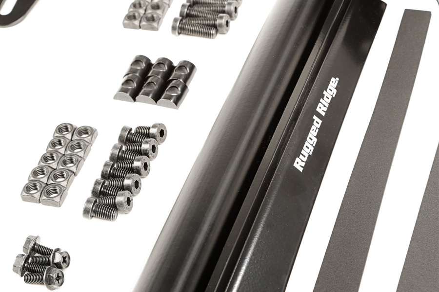 Rugged Ridge Elite Fast Track Windshield Light Bar Mounting Brackets - JK