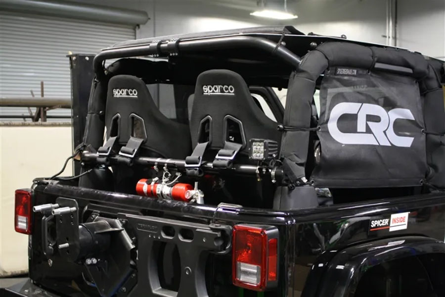 Rock Hard 4x4 Rear Bench Harness Bar - Bare - JK 2DR