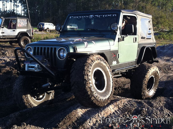 Poison Spyder DeFenders 3in Flare Front Set  - LJ/TJ