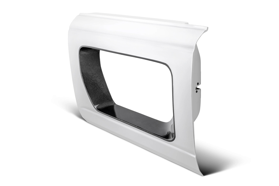 Anderson Composites Fiberglass Halo Front Doors w/ Carbon Fiber Inserts  - Bronco 2021-23 4Dr