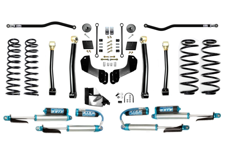 Evo Manufacturing 4.5in Enforcer Overland PLUS Stage 3 Lift Kit w/ Comp Adjuster Shocks ( Part Number: 3055S3DPKA)