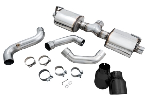 AWE Tread Edition Axleback Dual Exhaust - Diamond Black Tips - JL 3.6L/2.0L