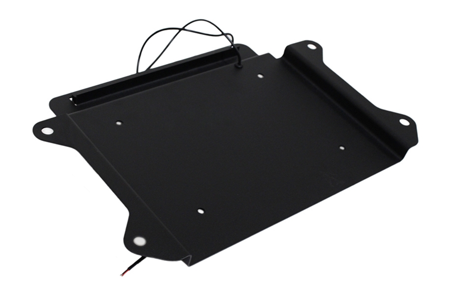 Kentrol BackSide License Plate Mount w/ LEDs - Textured Black  - JK 2007-09
