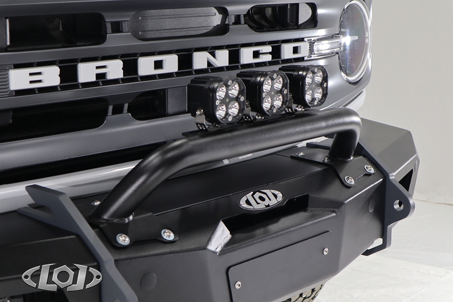 LOD Black Ops Front Bumper Bull Bar - Black - JT/JL/JK Bronco 2021+ 