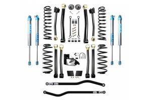 EVO Manufacturing 4.5in Enforcer PLUS Stage 4 Lift Kit w/ King 2.0 Shocks - JL 4Dr