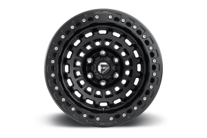 MHT FUEL Zephyr Beadlock Wheel D101 Matte Black W/ Matte Black Ring 17x9 5x5 - JT/JL/JK