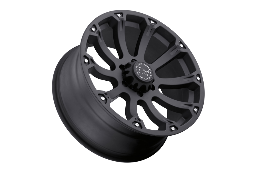 Black Rhino Sidewinder Wheel, 17x9 5x5 - MATTE BLACK - JT/JL/JK