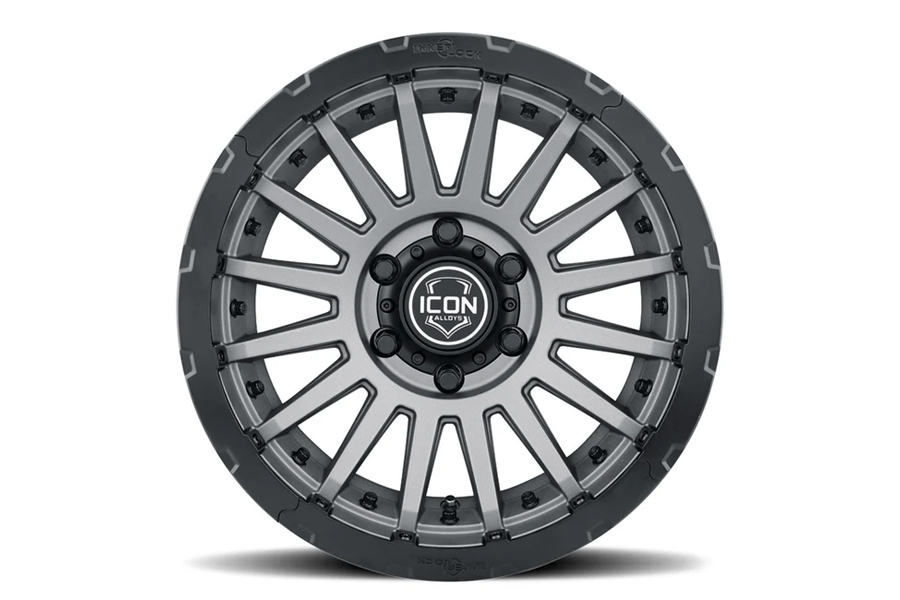 Icon Vehicle Dynamics 17in Recon Pro Halo Rock Ring Kit - Black 