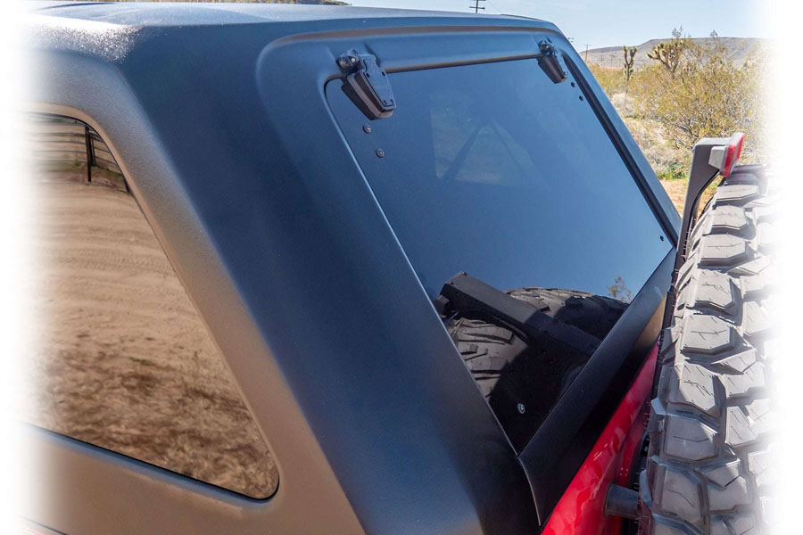 Turn Offroad 1-Piece Fastback Hard Top, Primer w/ Insulated Black Foam Headliner - JK 4DR