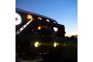 KC HiLiTES Flex ERA 3 Dual Mode LED 2-Light Kit - For Jeep Aftermarket Bumpers