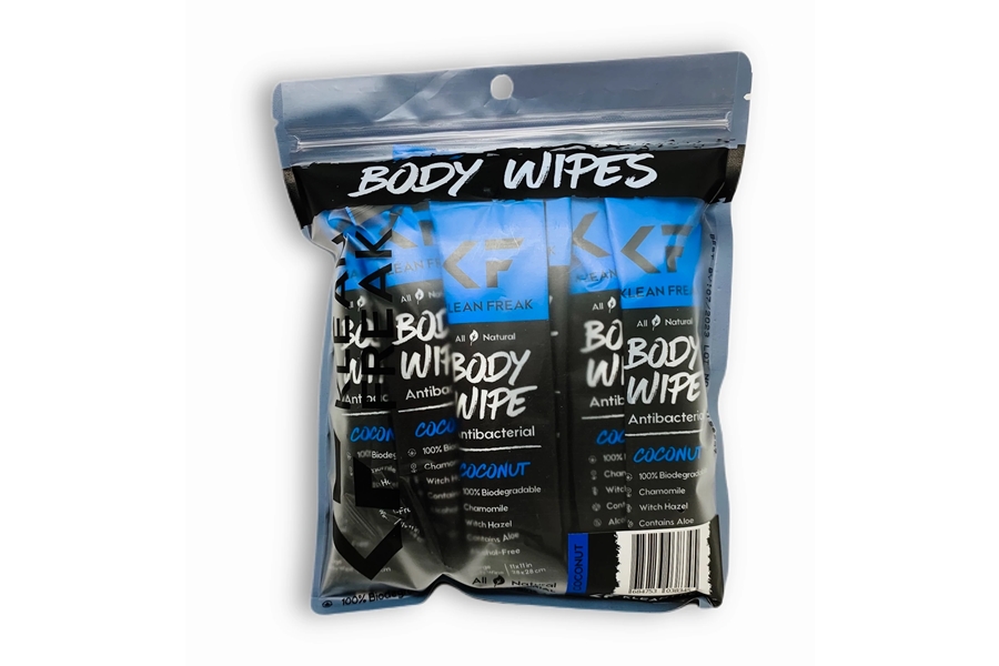 Klean Freak Coconut Scented Body Wipe - 12pk