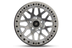 Baja Built Lite Brite Outlaw Forged Beadlock Wheel, 17x9 5x5 -12mm - Machined  - JL/JT/JK