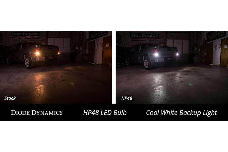 Diode Dynamics 3156/3157 HP48 Backup LED Bulbs, Cool White - Pair