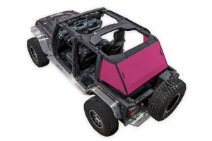 Spiderwebshade One-Piece Shade Cover for Cargo Area Pink - JK 4dr