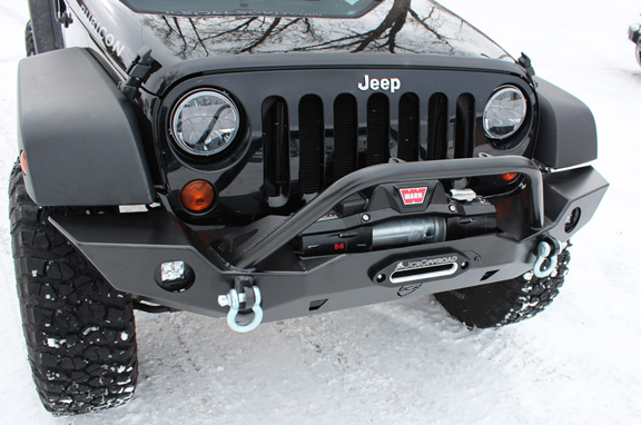JCR Offroad Vanguard Full Width Front Winch Bumper Bare