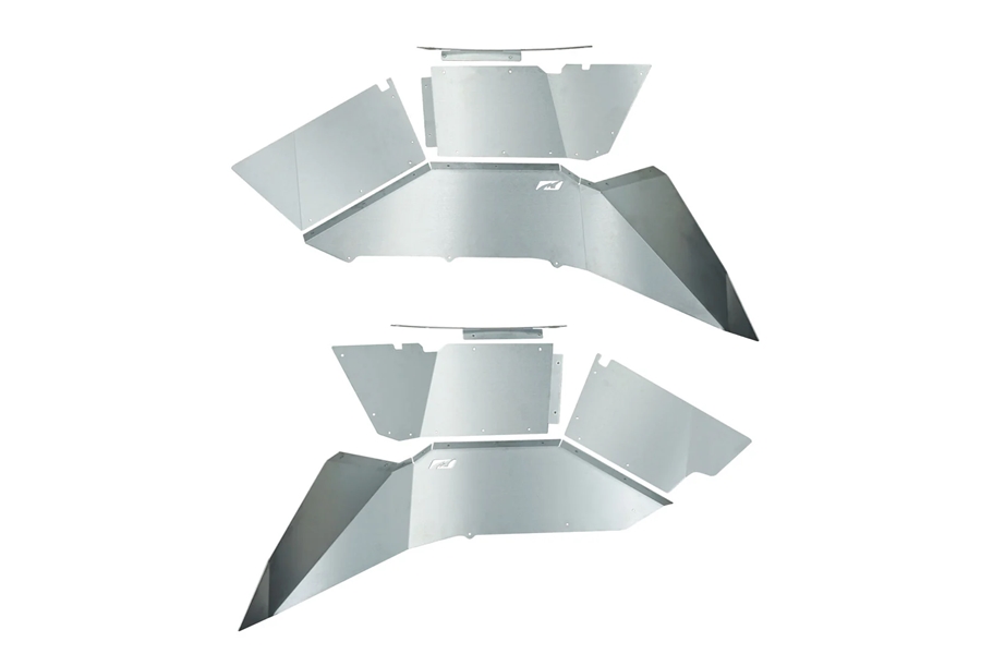 Motobilt High Clearance Rear Inner Fender Liners - Bare - JL