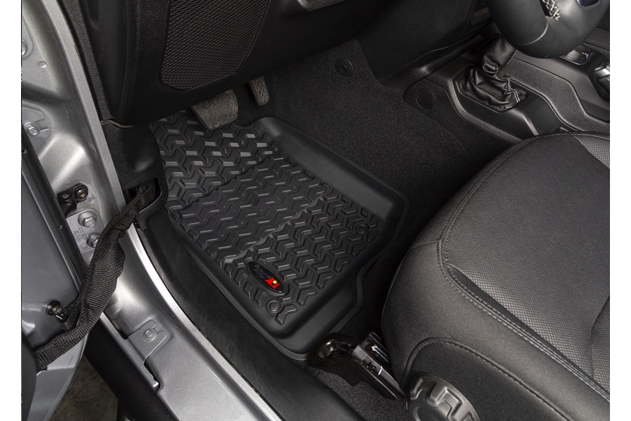Rugged Ridge All Terrain Floor Liner Set w/ Full Cargo, Black  - JL 2Dr