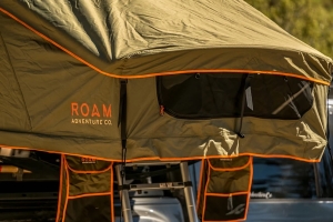 Roam Vagabond Rooftop Tent - Forest Green/Hyper Orange