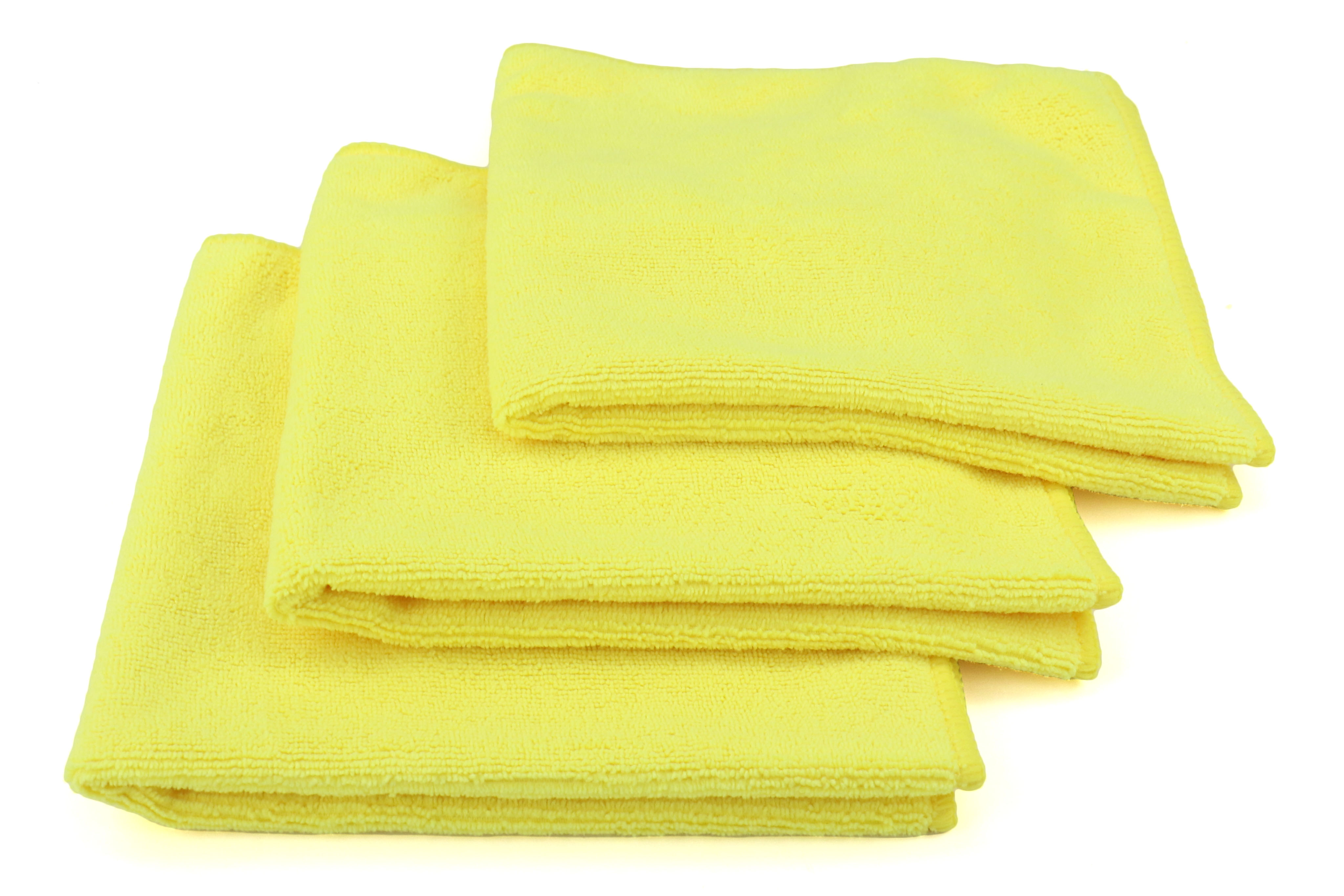 Chemical Guys Workhorse Professional Grade Microfiber Towels Yellow - 3 Pack