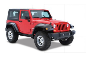 Bushwacker Extended Coverage Pocket Style Fender Flare Rear Pair - JK 2dr