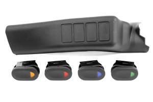 Rugged Ridge A-Pillar 4 Switch Pod Kit Left Side - JK 2011+