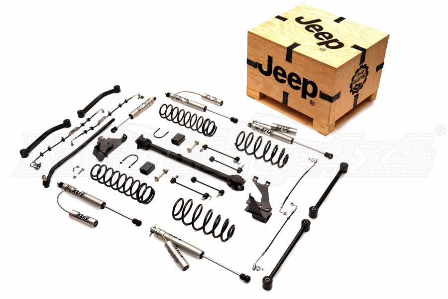 Jeep JK 4dr Mopar 4in Lift Kit wDriveshaft Fox Reservoir Shocks - Jeep  Unlimited Rubicon 2007-2018 | 77072353AC