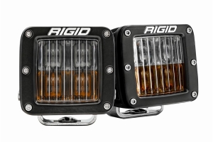 Rigid Industries D-Series SAE Fog Lights, Amber/White - Pair