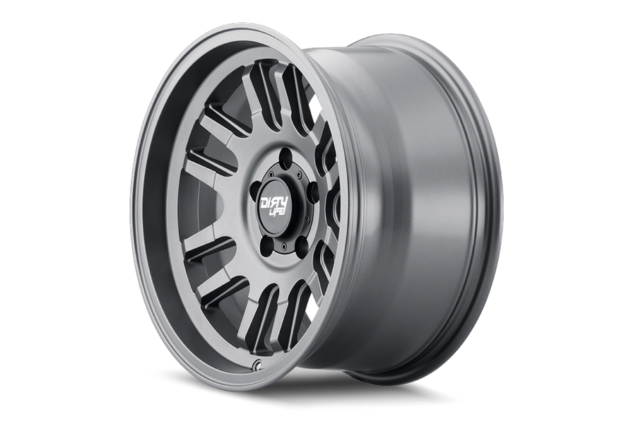 Dirty Life 9310 Canyon Series Wheel, 17x9 5x5 -12MM - Satin Graphite - JT/JL/JK