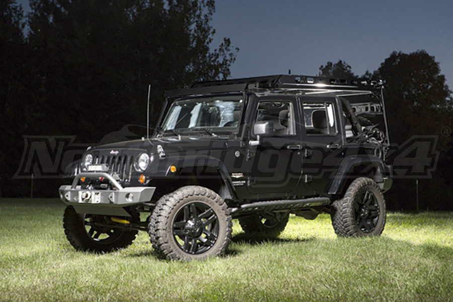 Jeep Jk 4dr Lod Sliding Roof Rack Black Pc Jeep Unlimited Rubicon 2007 2018 Jrr0741 Northridge4x4