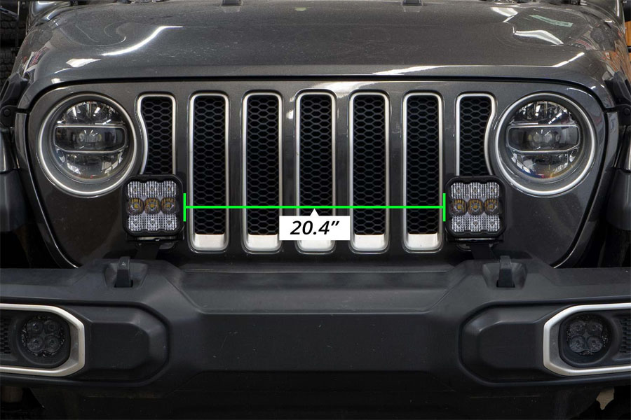 Diode Dynamics SS5 Sport Bumper LED Pod Light Kit - Yellow Combo - JL/JT