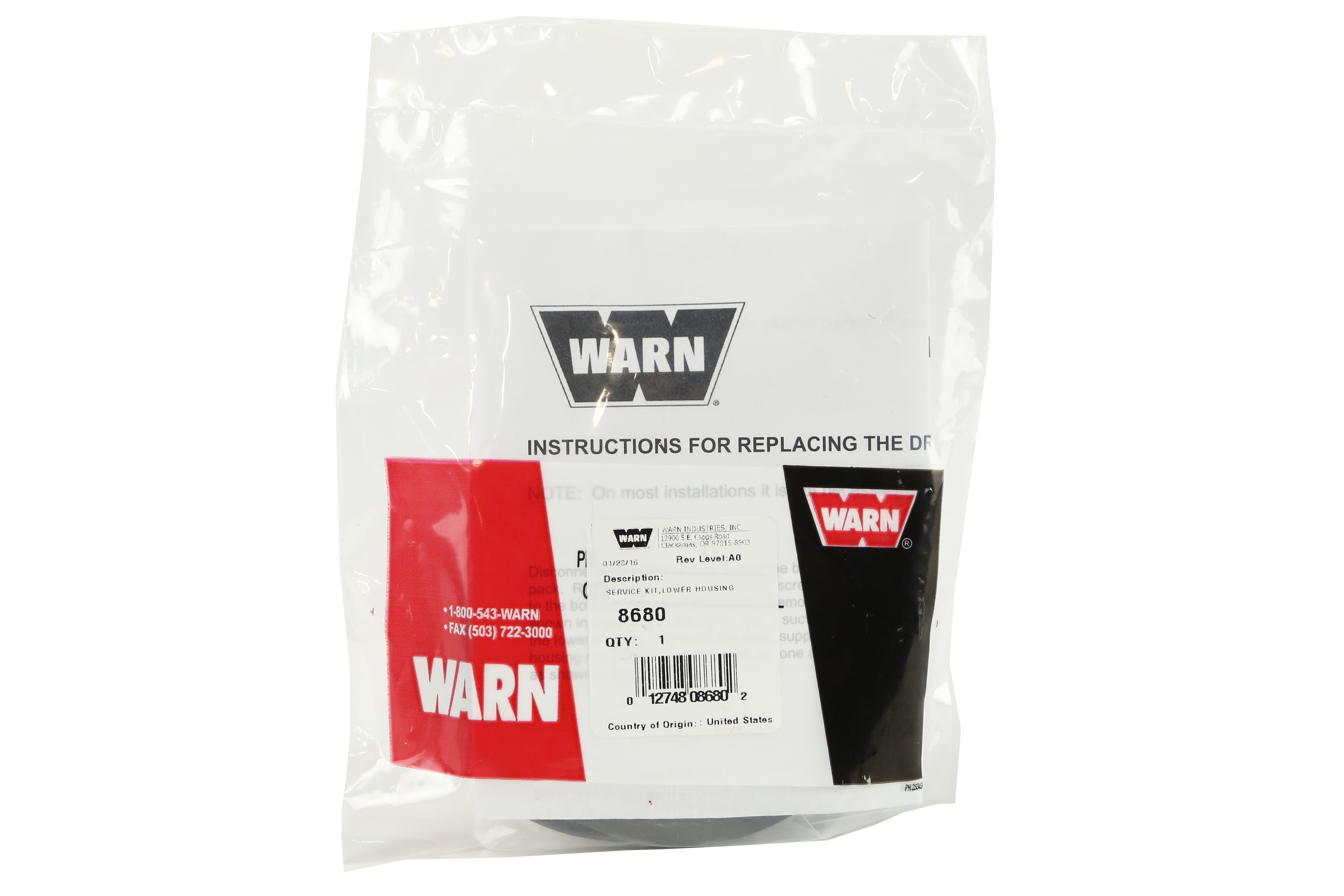 Warn Lower Housing Service Kit