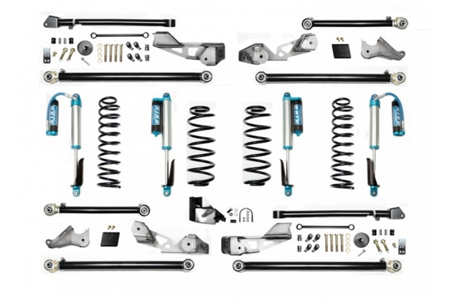 Evo Manufacturing 3.5in High Clearance Long Arm Lift Kit w/ Comp Adjuster Shocks - JL 4Dr